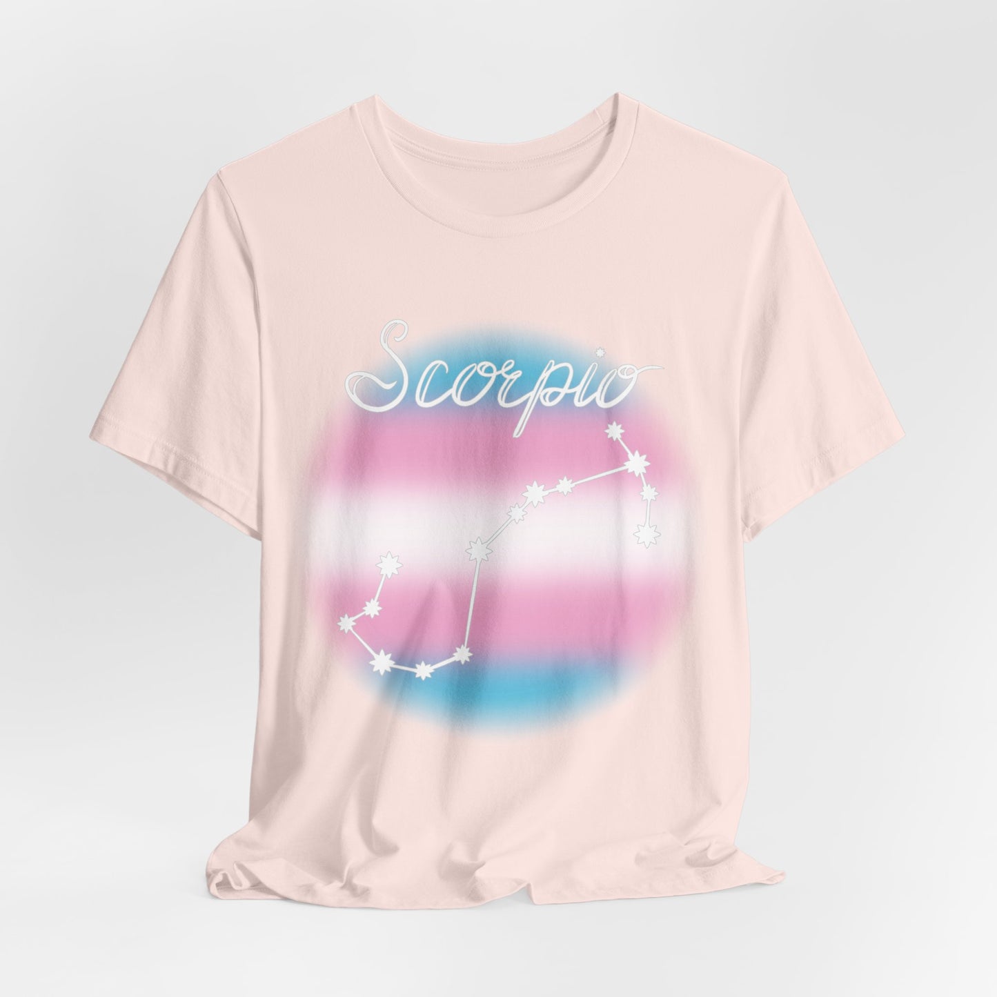 Scorpio Constellation T-shirt, Astrology, Transgender Pride Flag