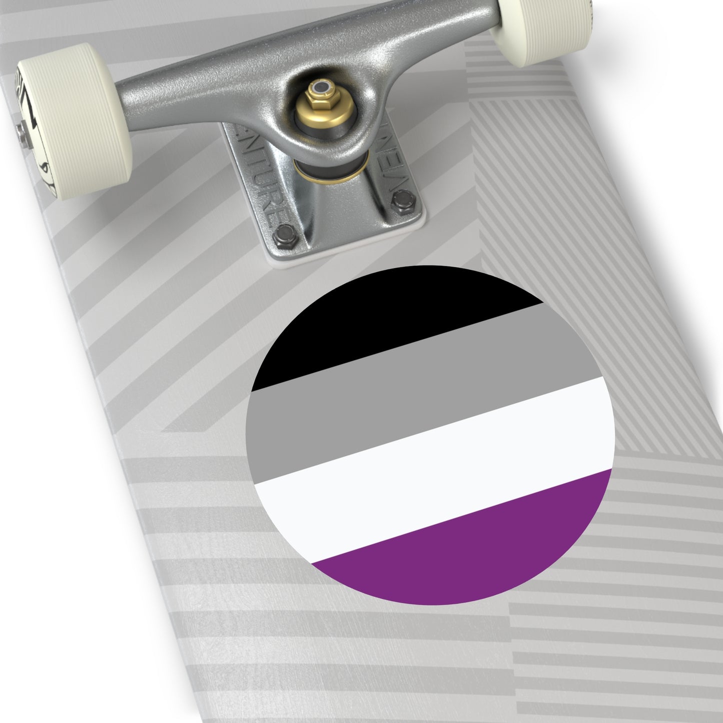 Asexual Pride Flag Vinyl Sticker