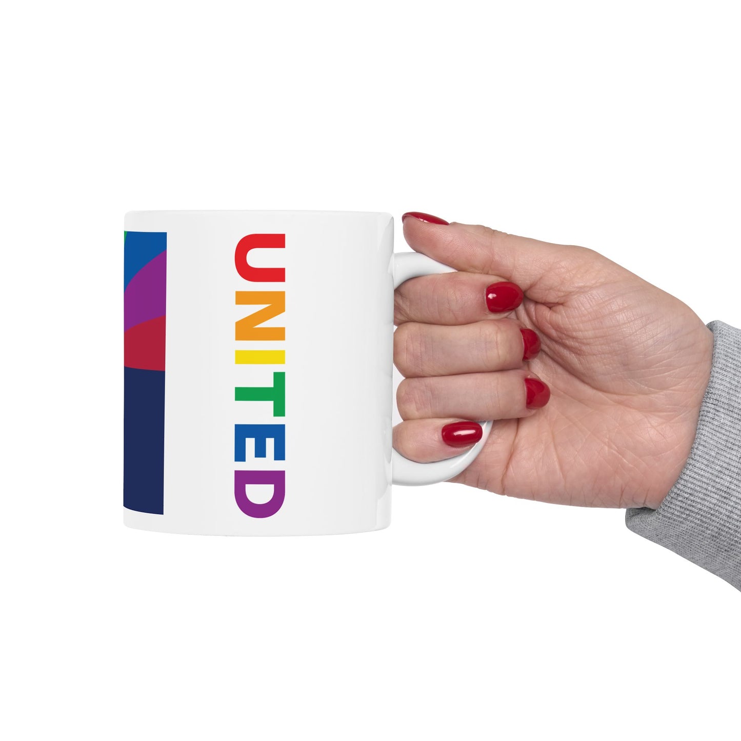 Arizona Rainbow Pride Flag "UNITED" Ceramic Mug