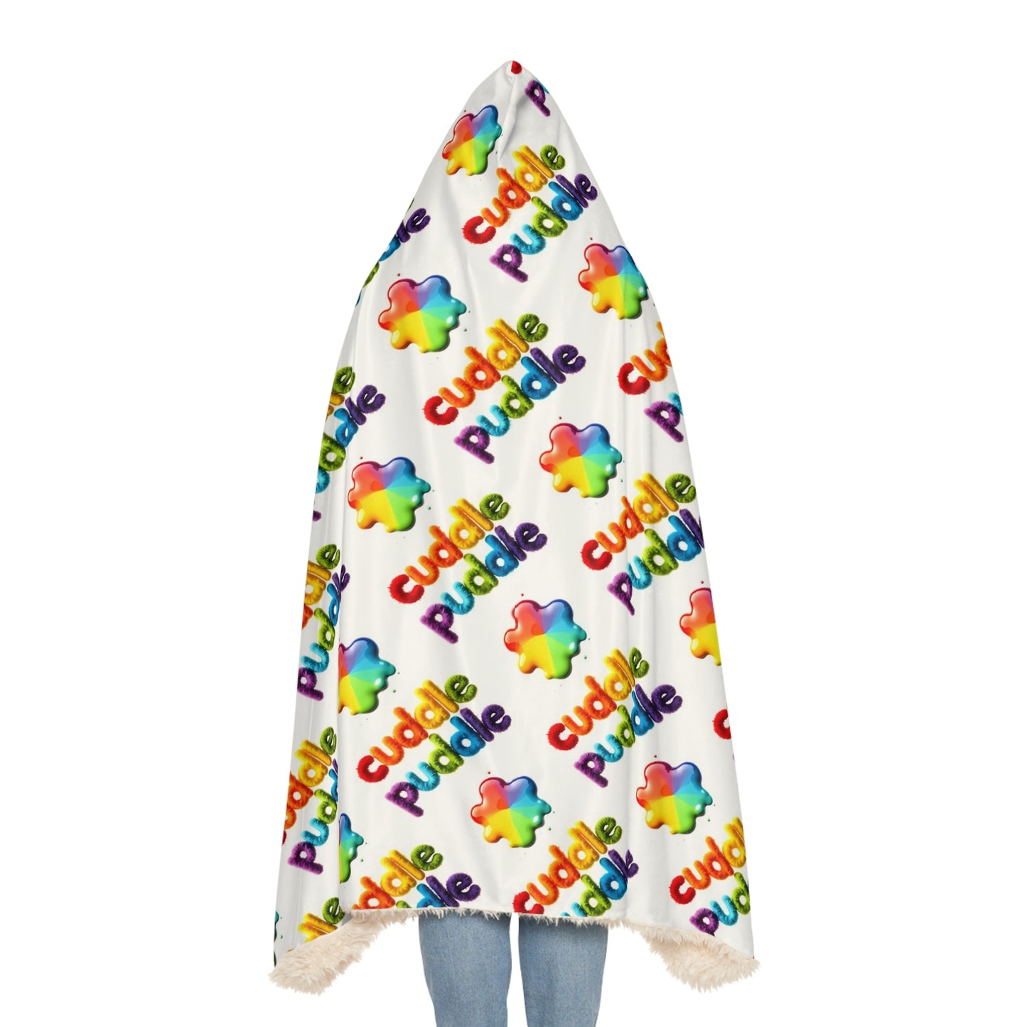 Hooded Blanket - Stay Cozy All Day Long with Original Designs - Perfect for Lazy Days at Home - Choose Microfleece or Sherpa Lining