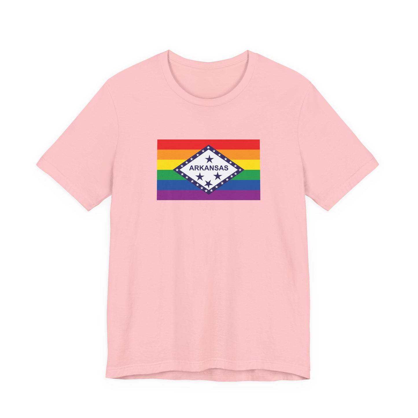 Arkansas Rainbow Pride Flag T-shirt, Several Color Options