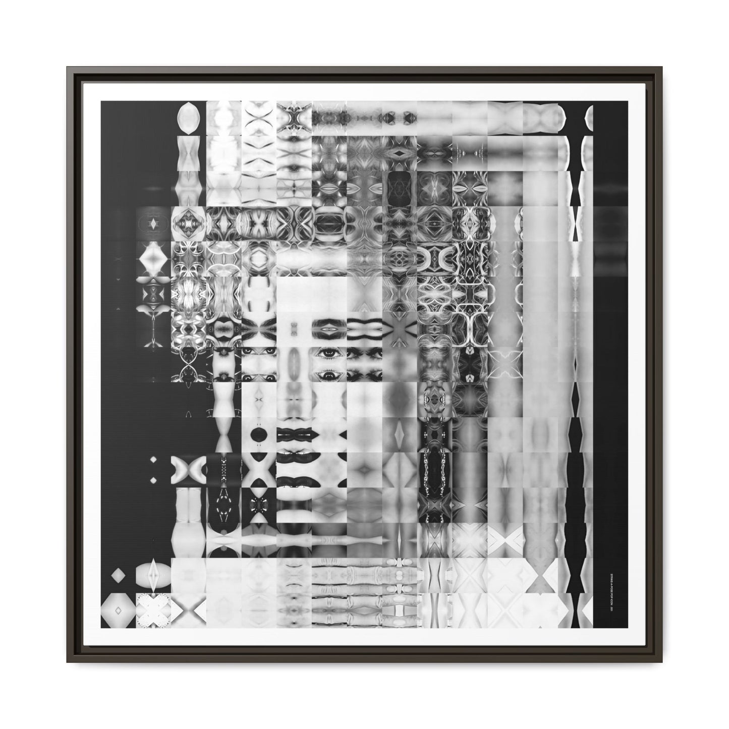Strike-a-Pose Pop Icon Abstract Portrait Collage Art — Matte Canvas, Framed (Multi-color options)