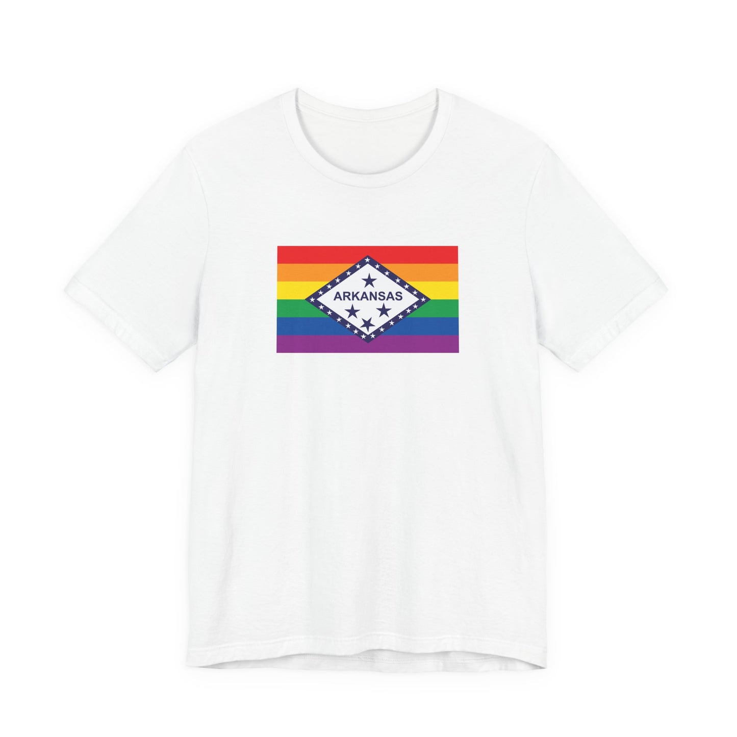 Arkansas Rainbow Pride Flag T-shirt, Several Color Options