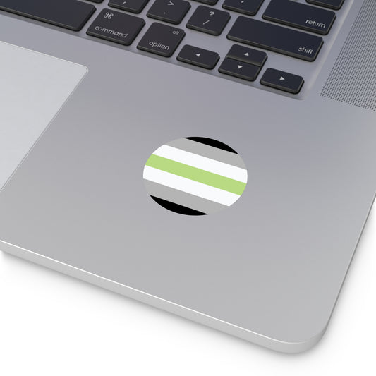 Agender Pride Flag Vinyl Sticker