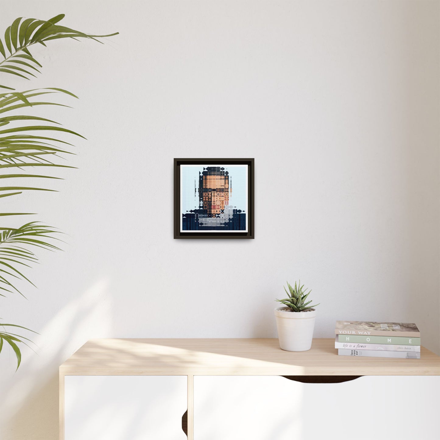 Iconic Feminist, The Notorious RBG, Ruth Bader Ginsburg Abstract Portrait Collage Art — Matte Canvas, Framed (Multi-color options)