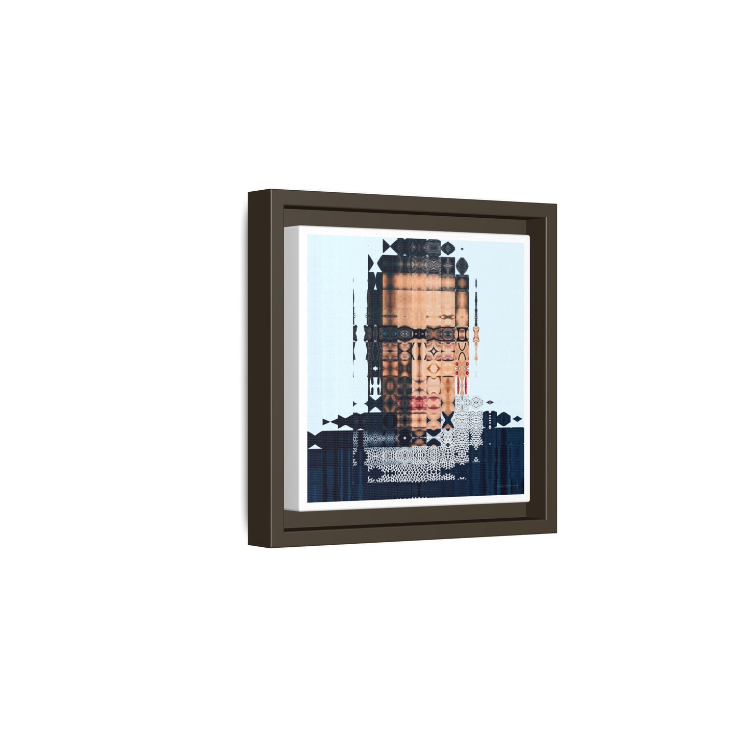 Iconic Feminist, The Notorious RBG, Ruth Bader Ginsburg Abstract Portrait Collage Art — Matte Canvas, Framed (Multi-color options)