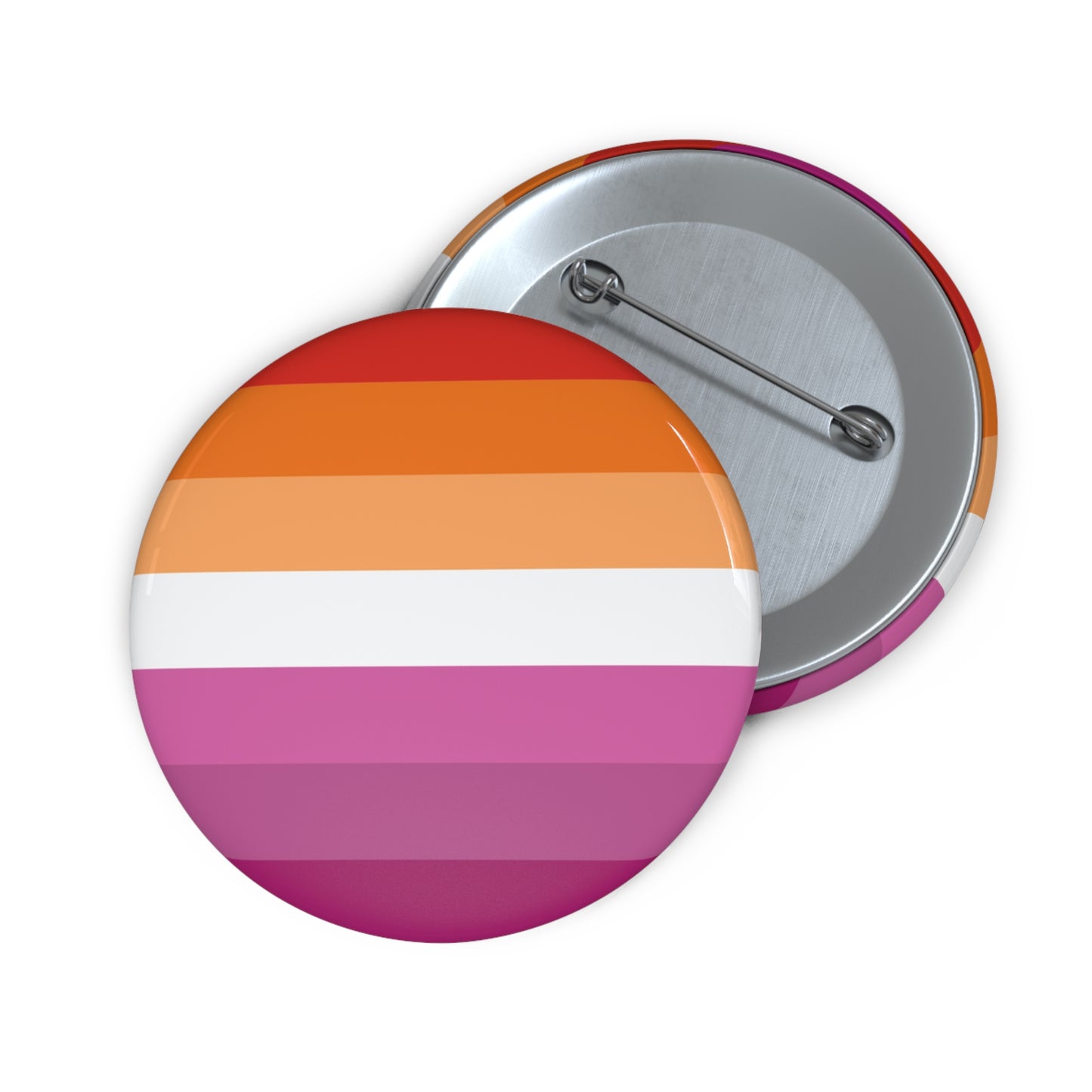 Lesbian Pride Flag Pin Button