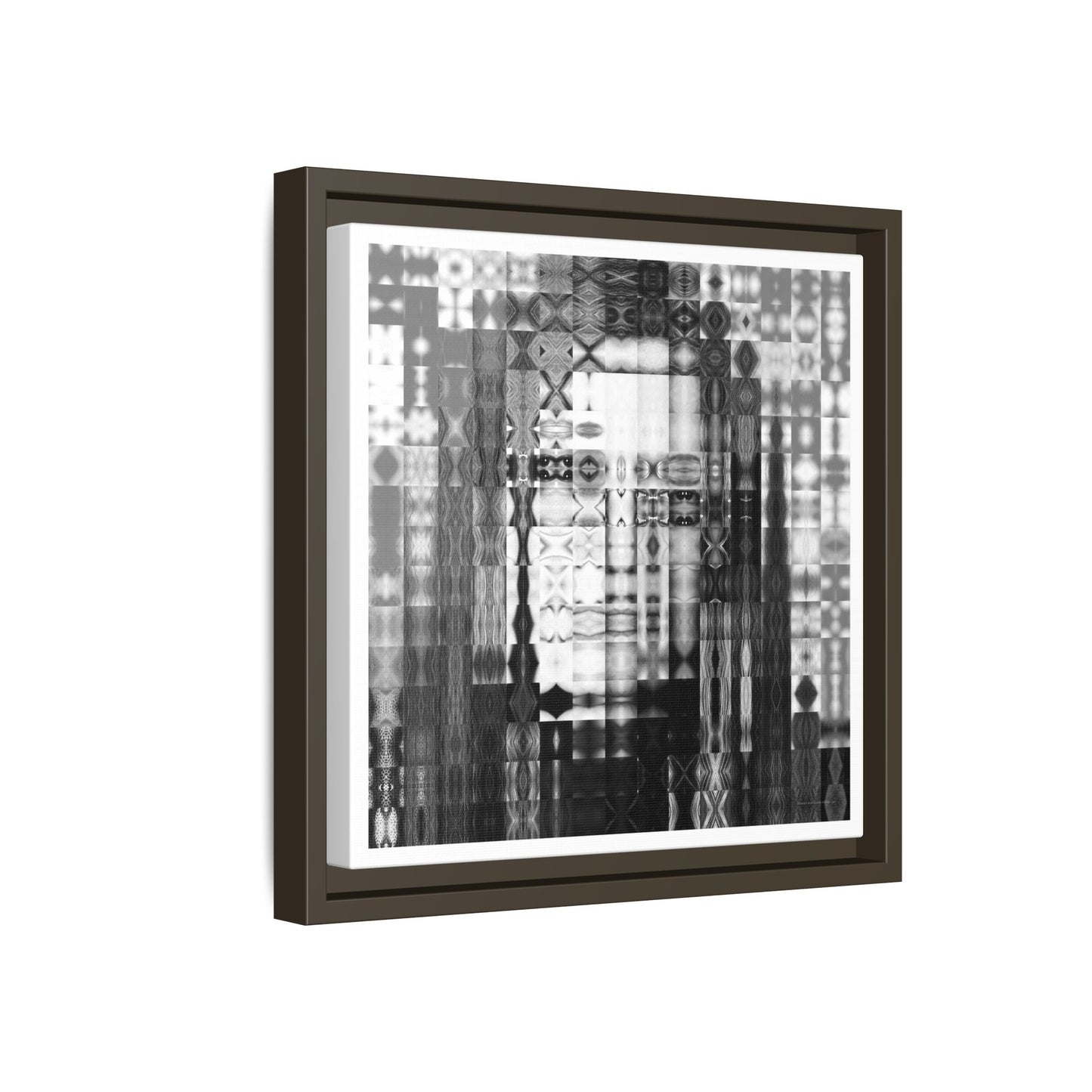 Feminist Icon Gloria Steinem Abstract Portrait Collage Art — Matte Canvas, Framed (Multi-color options)