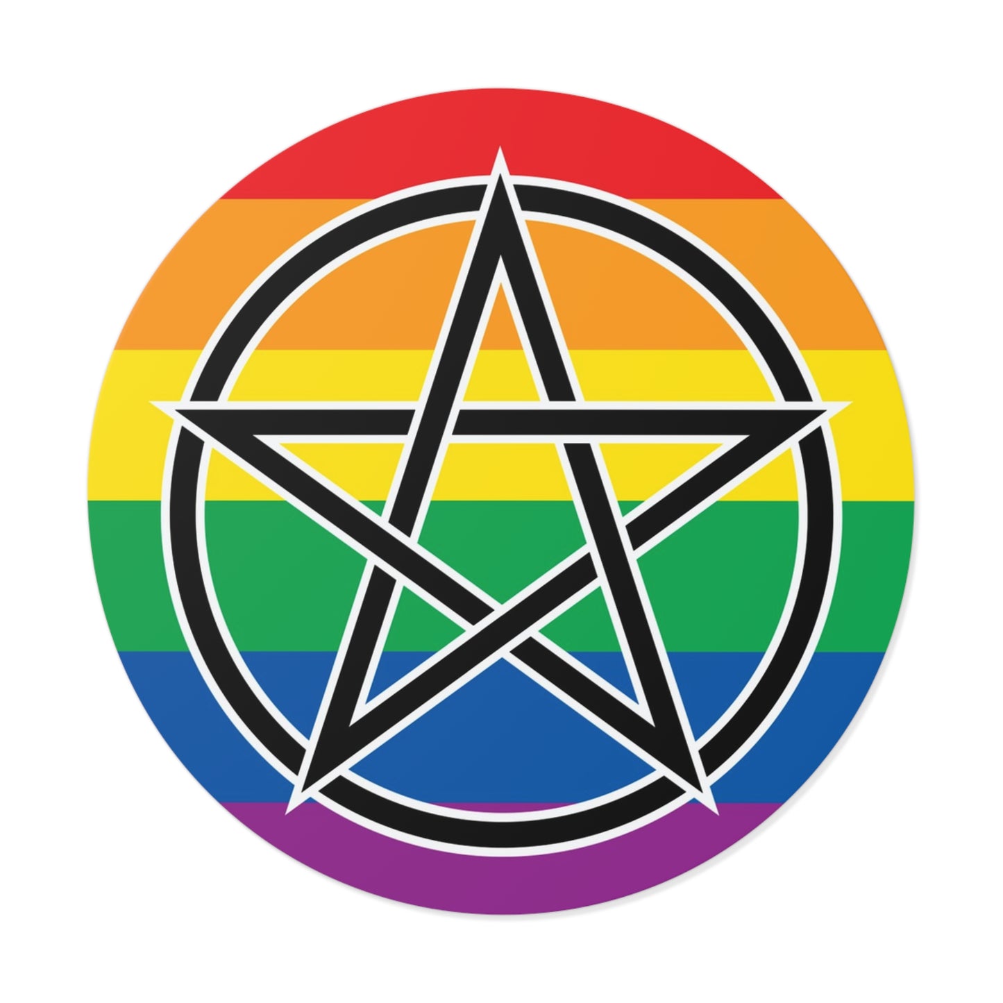 Pagan Queer Pride Flag Vinyl Sticker