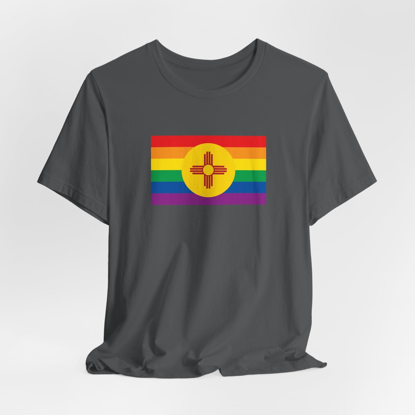 New Mexico Rainbow Pride Flag T-shirt, Several Color Options