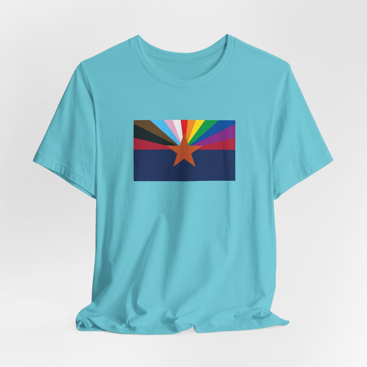 Arizona Rainbow Pride Flag T-shirt, Several Color Options