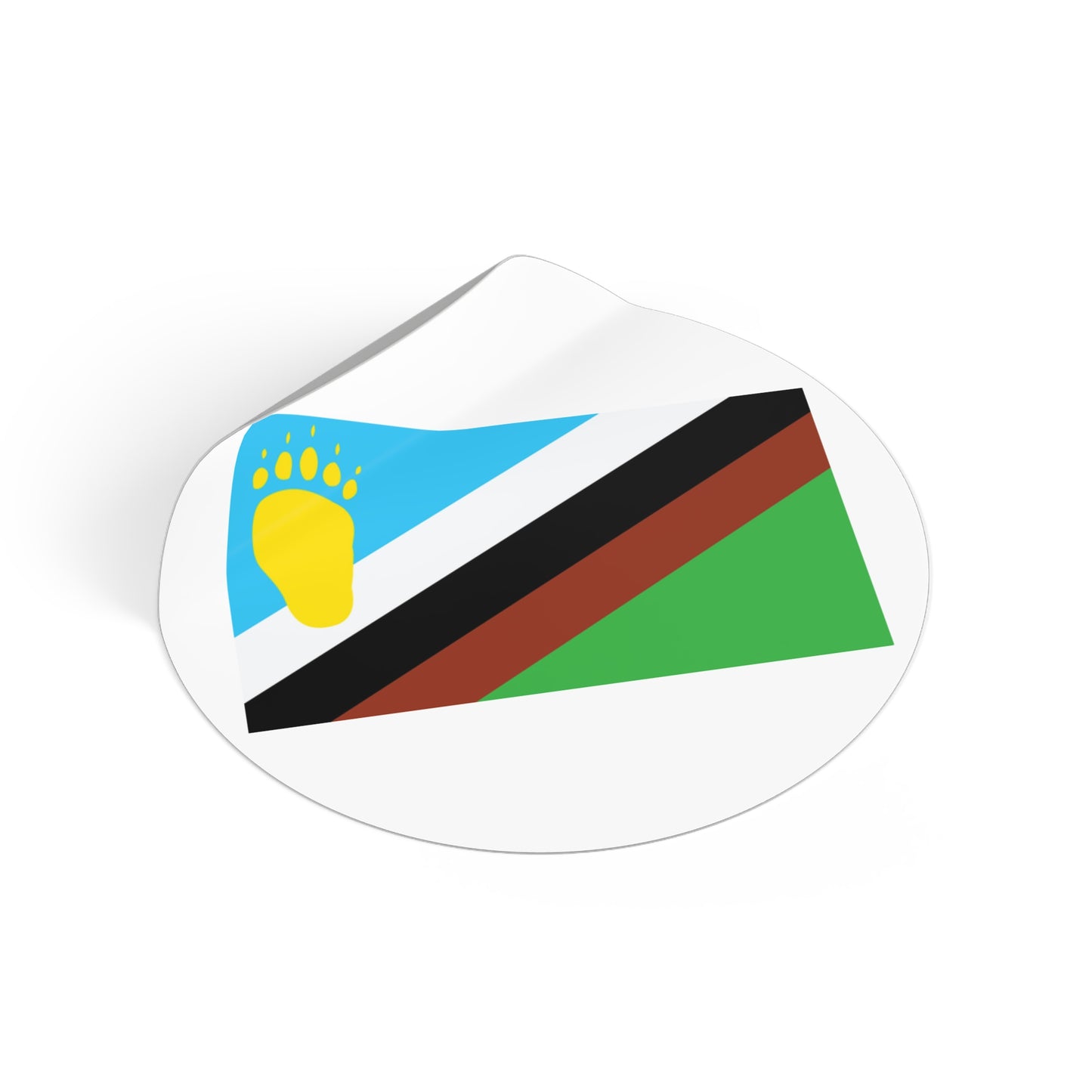 Early Bear Pride Flag mid-1980s Vinyl Sticker