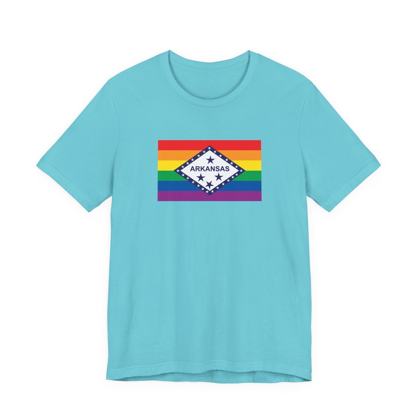 Arkansas Rainbow Pride Flag T-shirt, Several Color Options