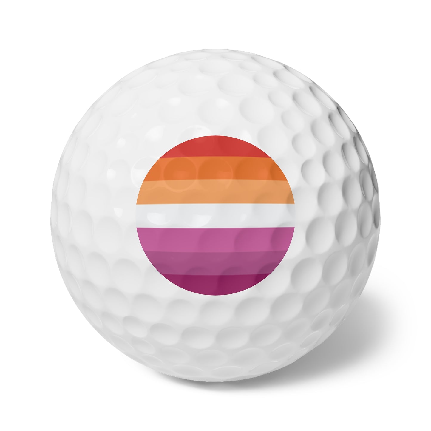 Lesbian Pride Flag Golf Balls, 6pcs