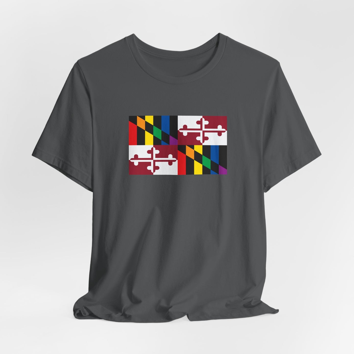 Maryland Rainbow Pride Flag T-shirt, Several Color Options