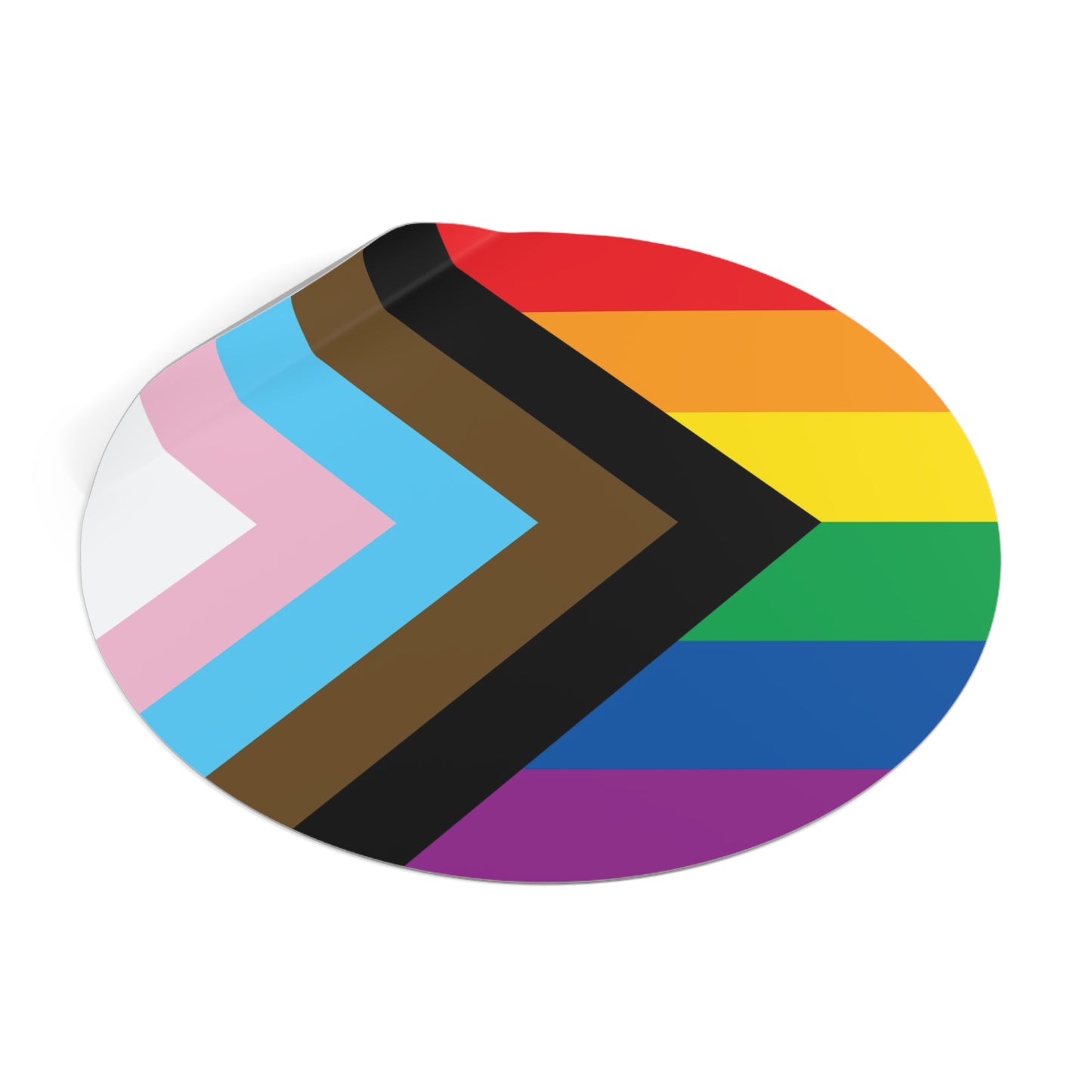 Progress Rainbow Pride Flag Vinyl Stickers