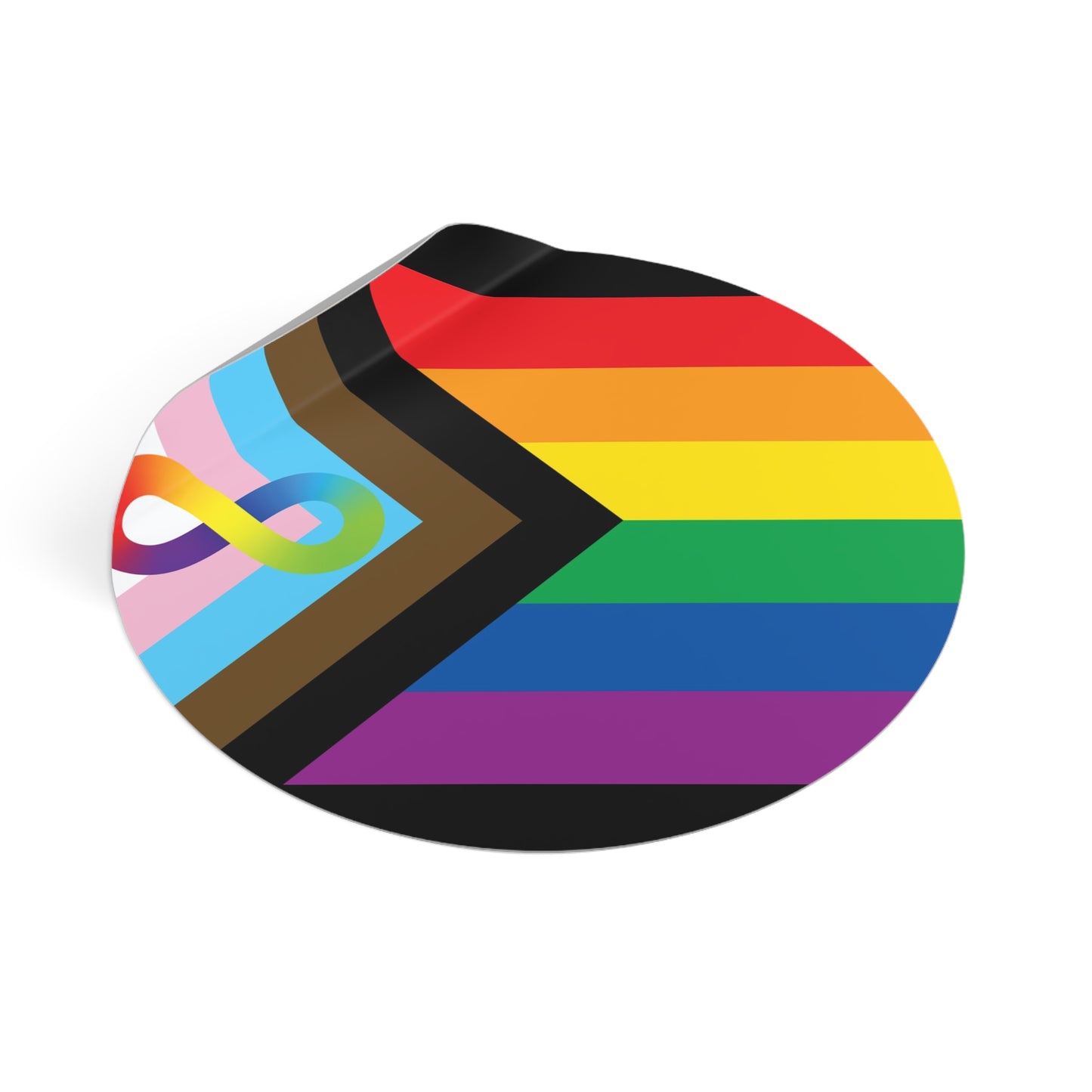 Neurodiverse and Autistic Progress Pride Flag Vinyl Sticker