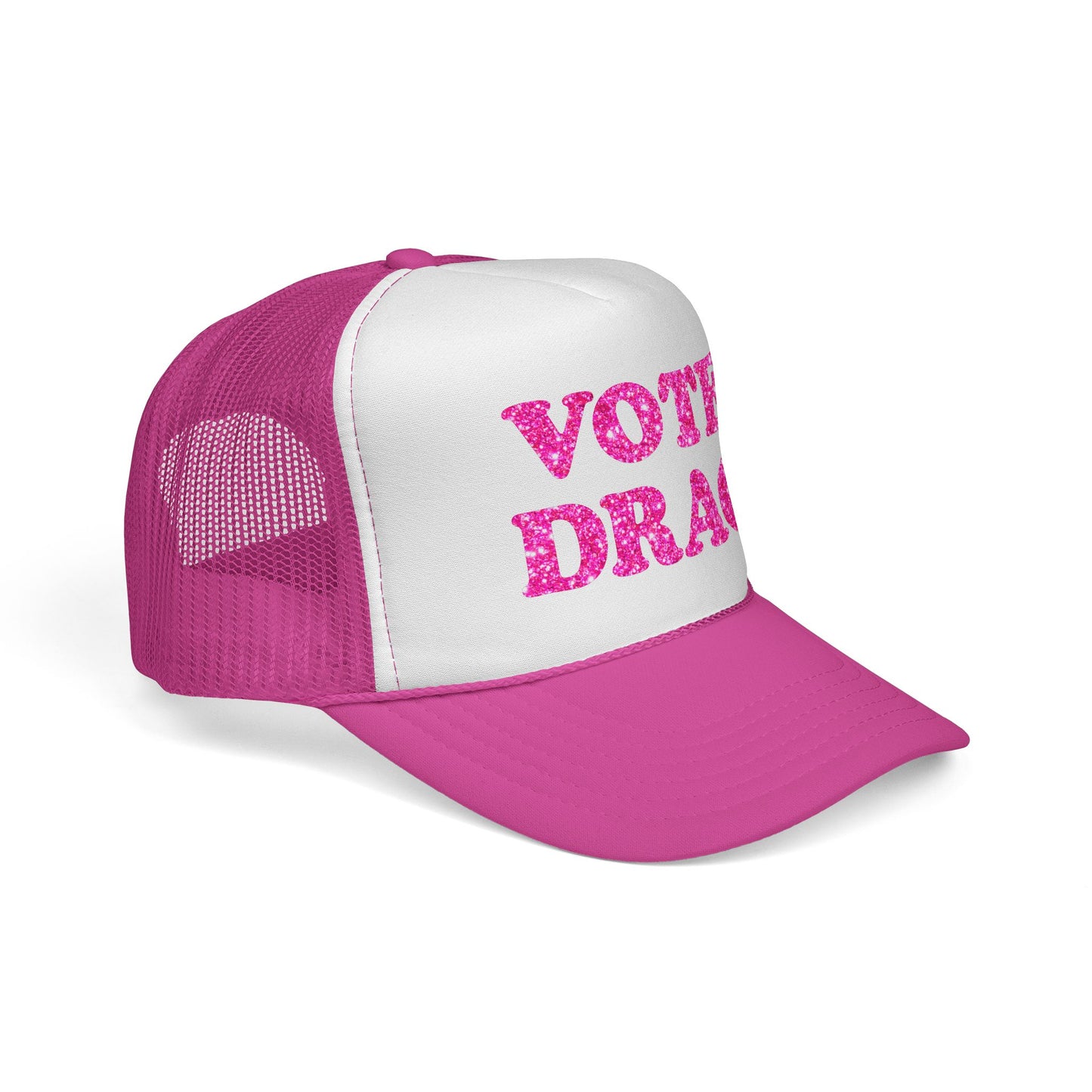 VOTE DRAG Trucker Cap — Drag Visibility & Creative Freedom Statement Hat