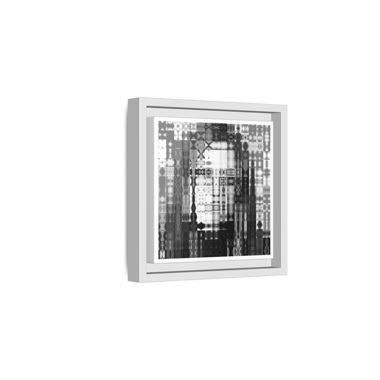 Feminist Icon Gloria Steinem Abstract Portrait Collage Art — Matte Canvas, Framed (Multi-color options)