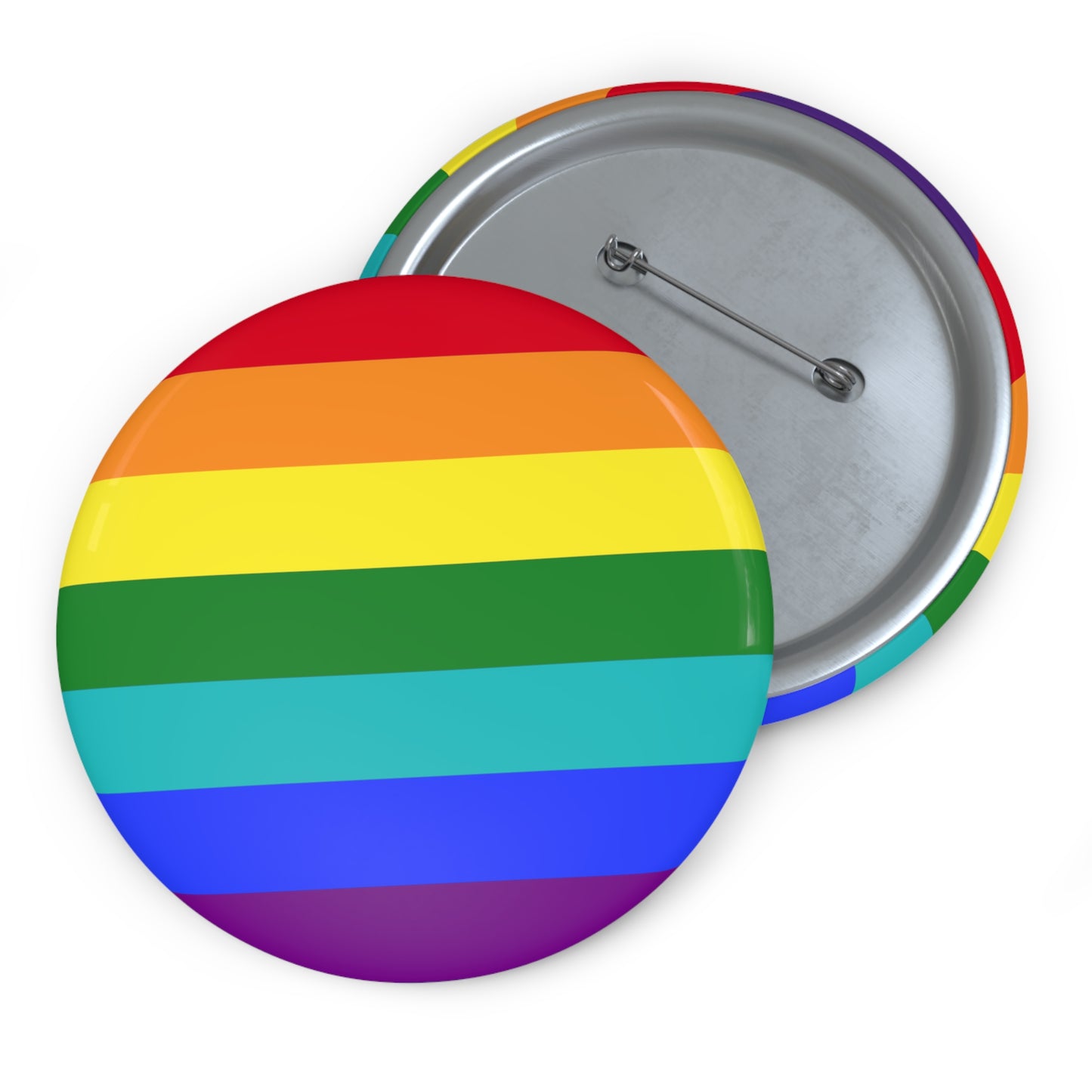 Iconic 1978-1979 Gay Rights Pride Flag Rainbow Pin Button