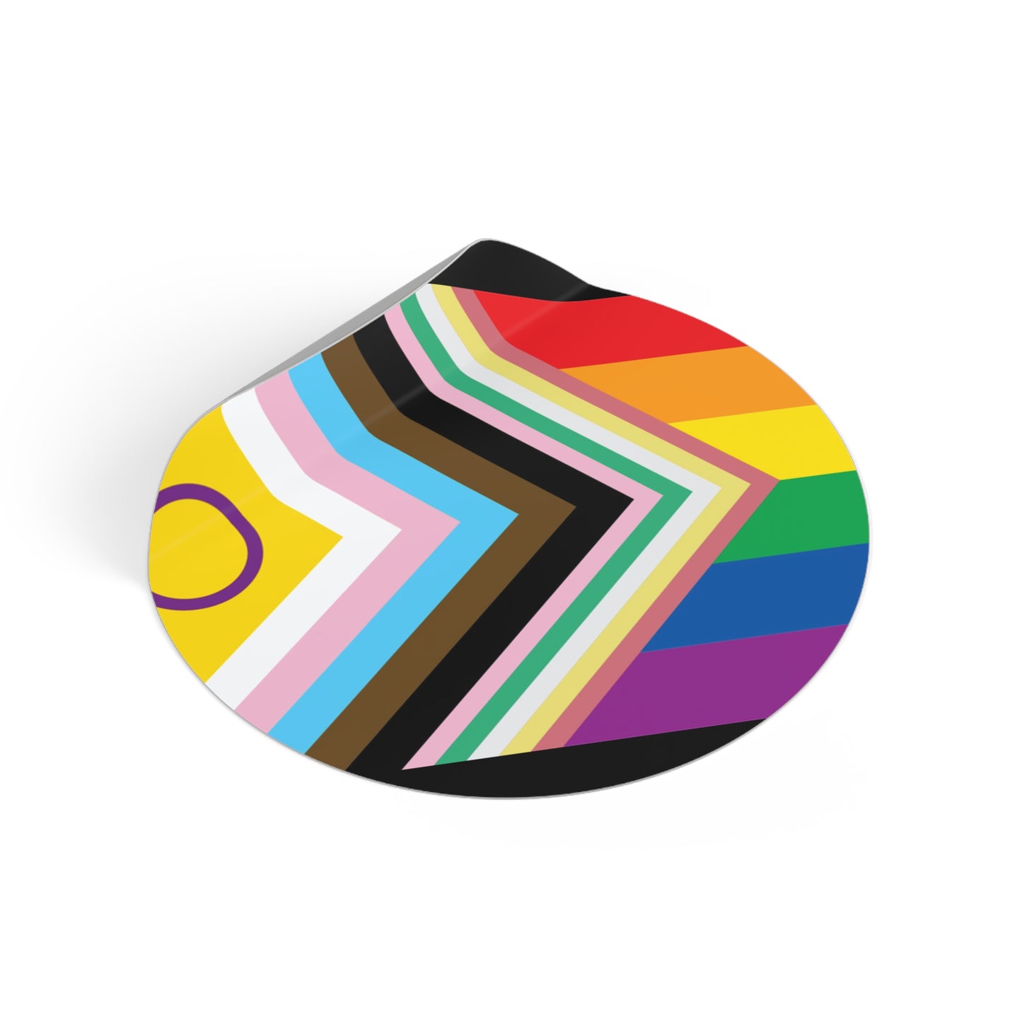 Disability Inclusive Progress Pride Flag 2 Vinyl Sticker