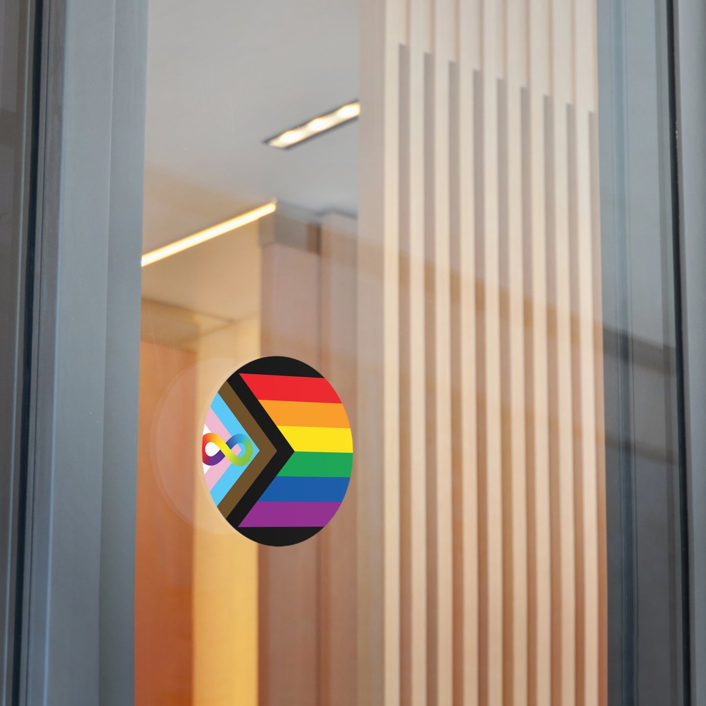 Neurodiverse and Autistic Progress Pride Flag Vinyl Sticker