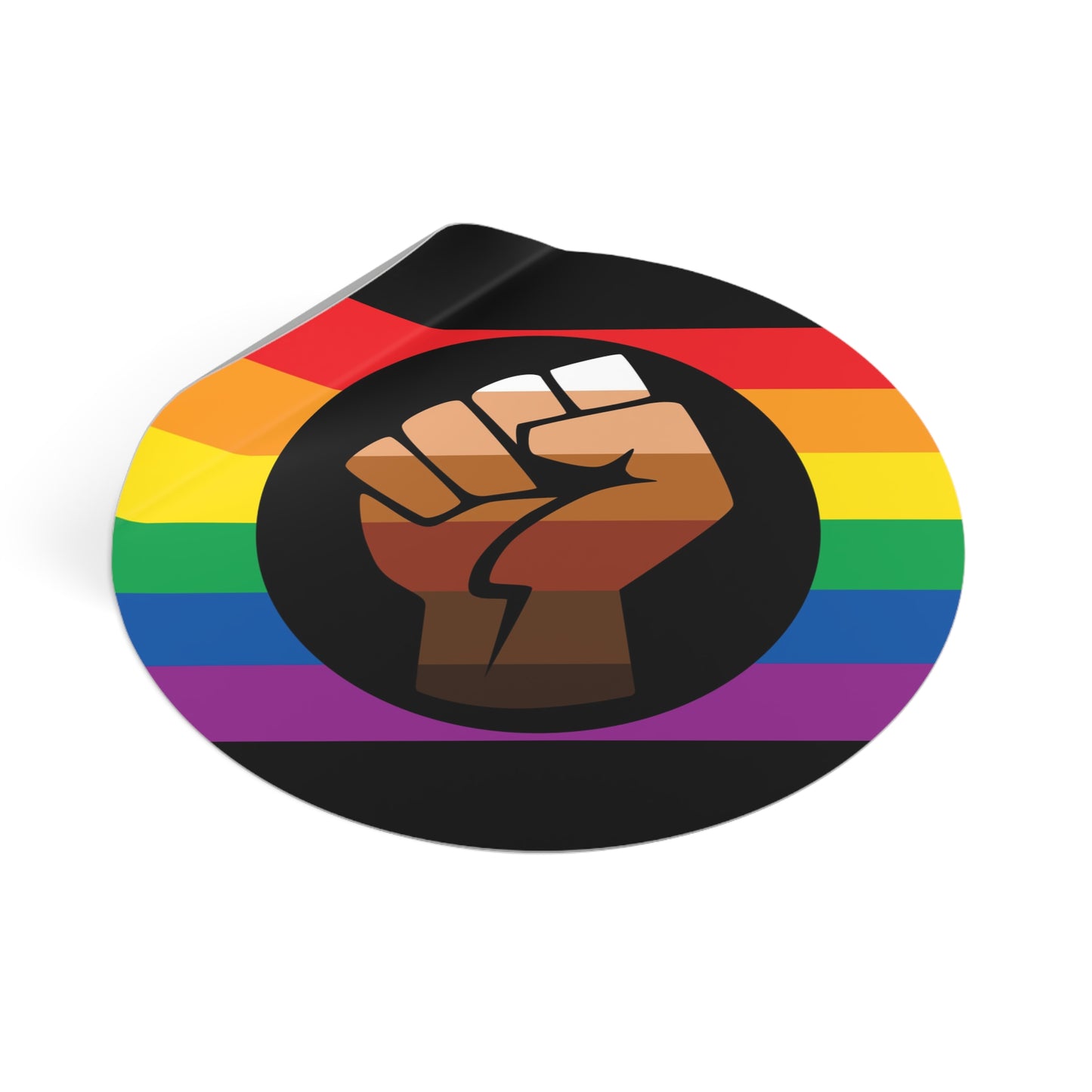Queer POC Gay Pride Flag Vinyl Sticker