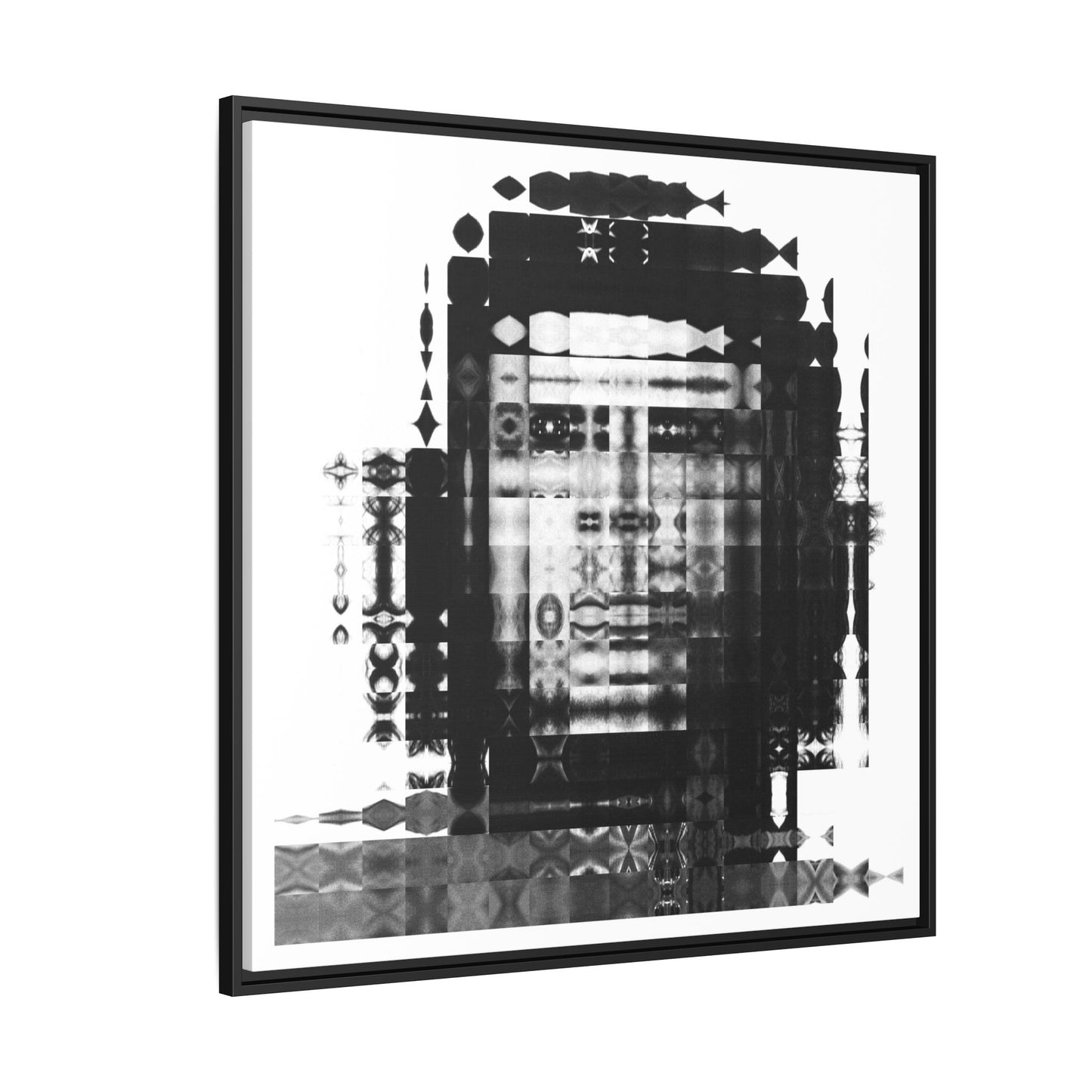 Iconic Revolutionary Che Guevera Abstract Portrait Collage Art — Matte Canvas, Framed (Multi-color options)
