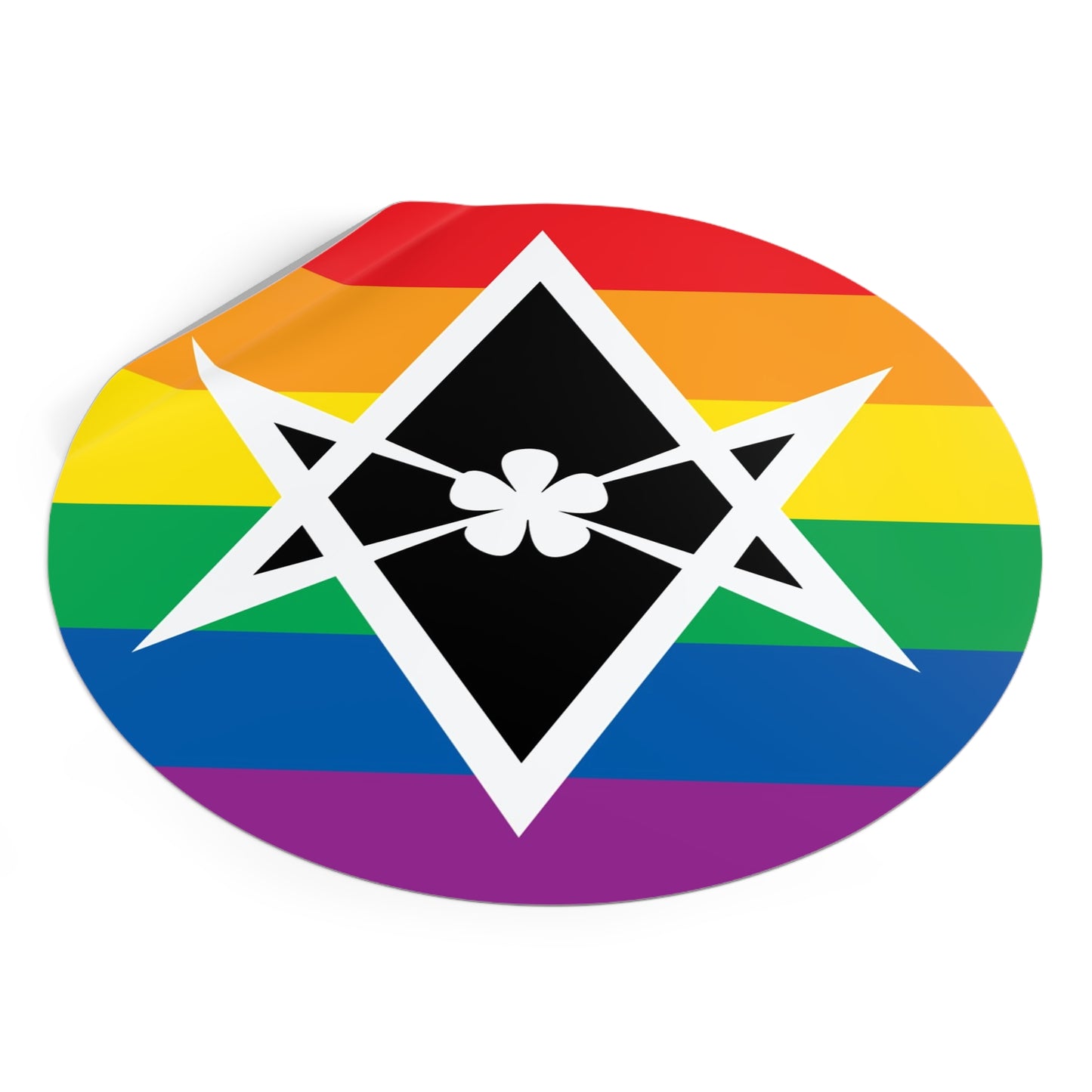 Thelema Queer Pride Flag Vinyl Sticker