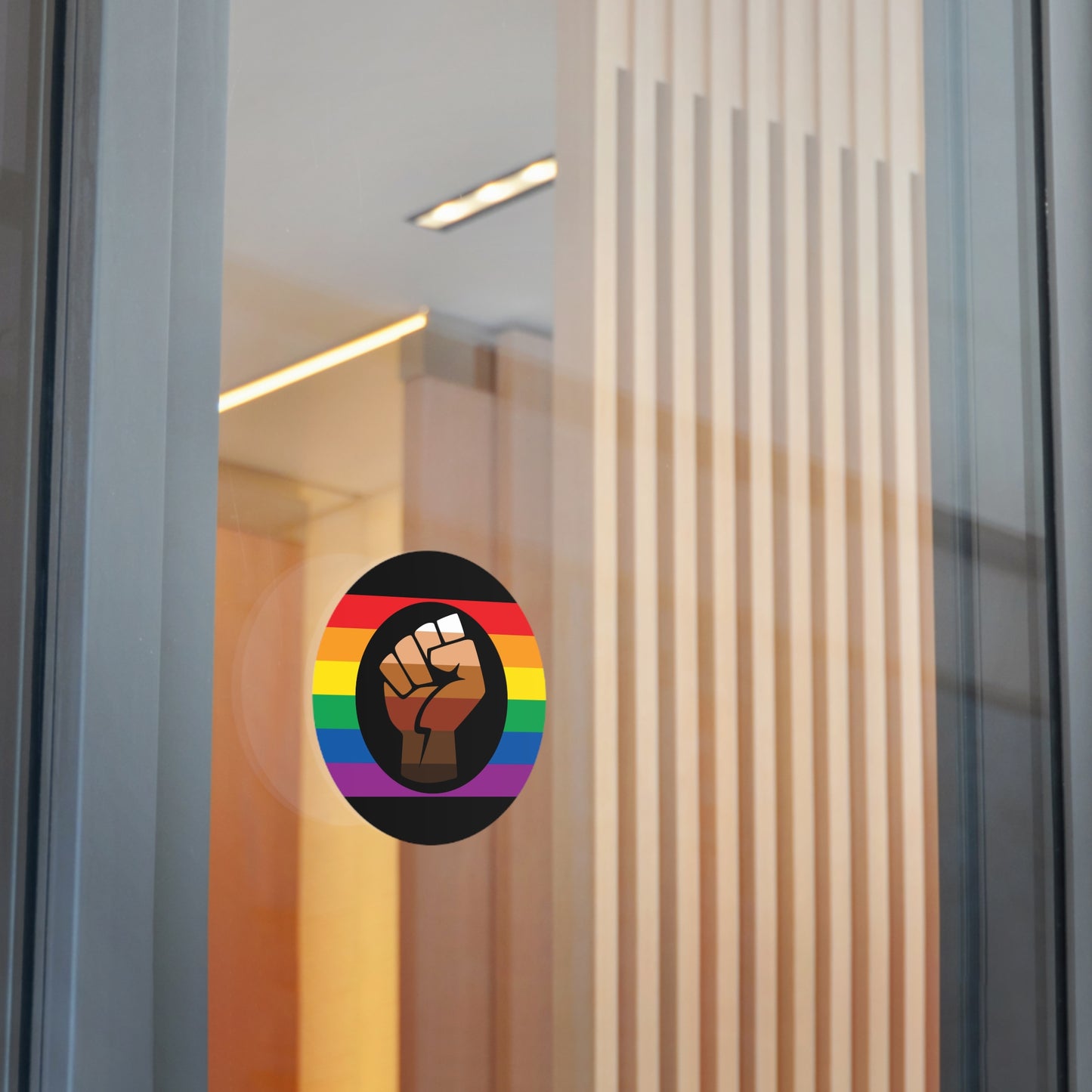 Queer POC Gay Pride Flag Vinyl Sticker