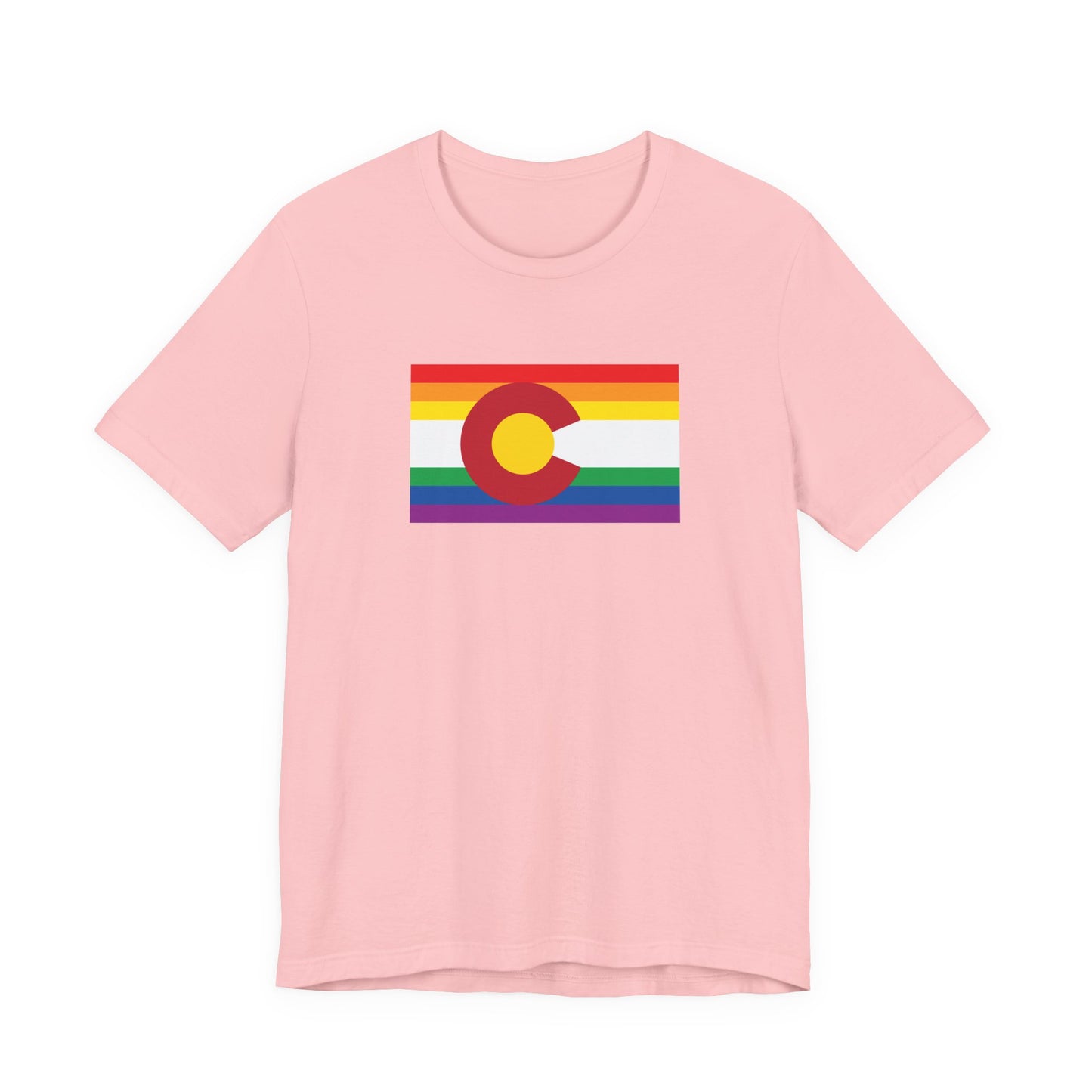Colorado Rainbow Pride Flag T-shirt, Several Color Options