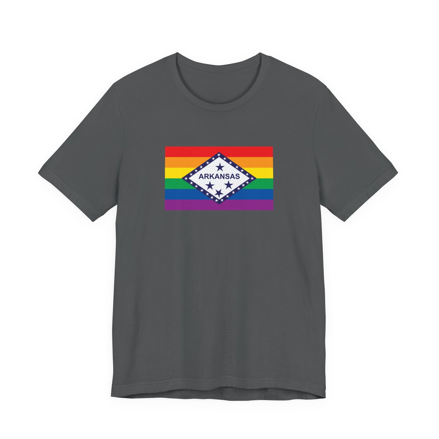 Arkansas Rainbow Pride Flag T-shirt, Several Color Options