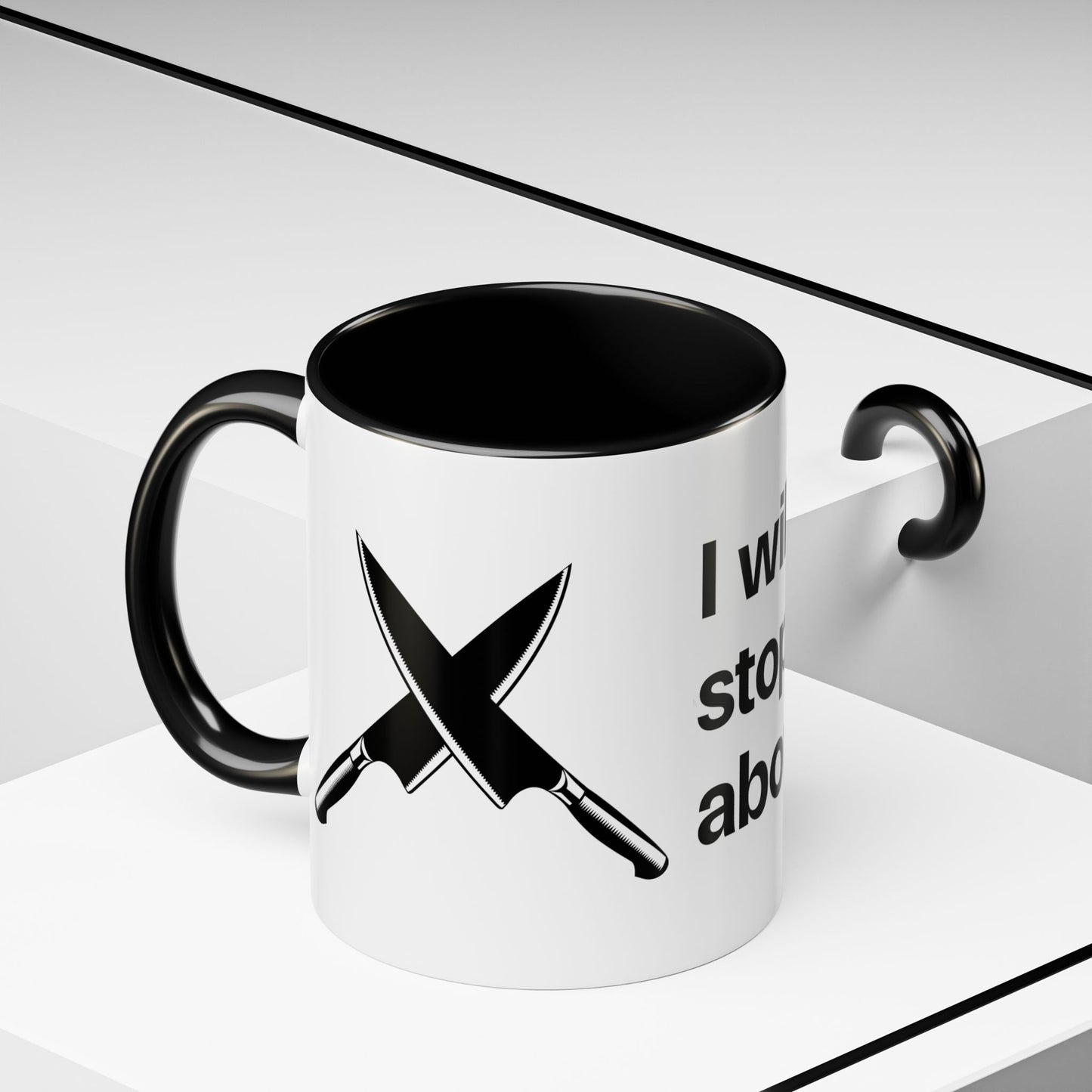 I will never stop worrying about Britney, White with Black Accent Coffee Mug (11, 15oz)