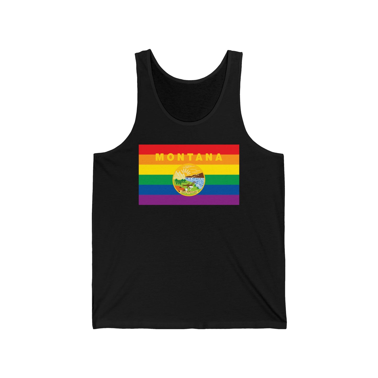 Montana Rainbow Pride Flag Jersey Tank