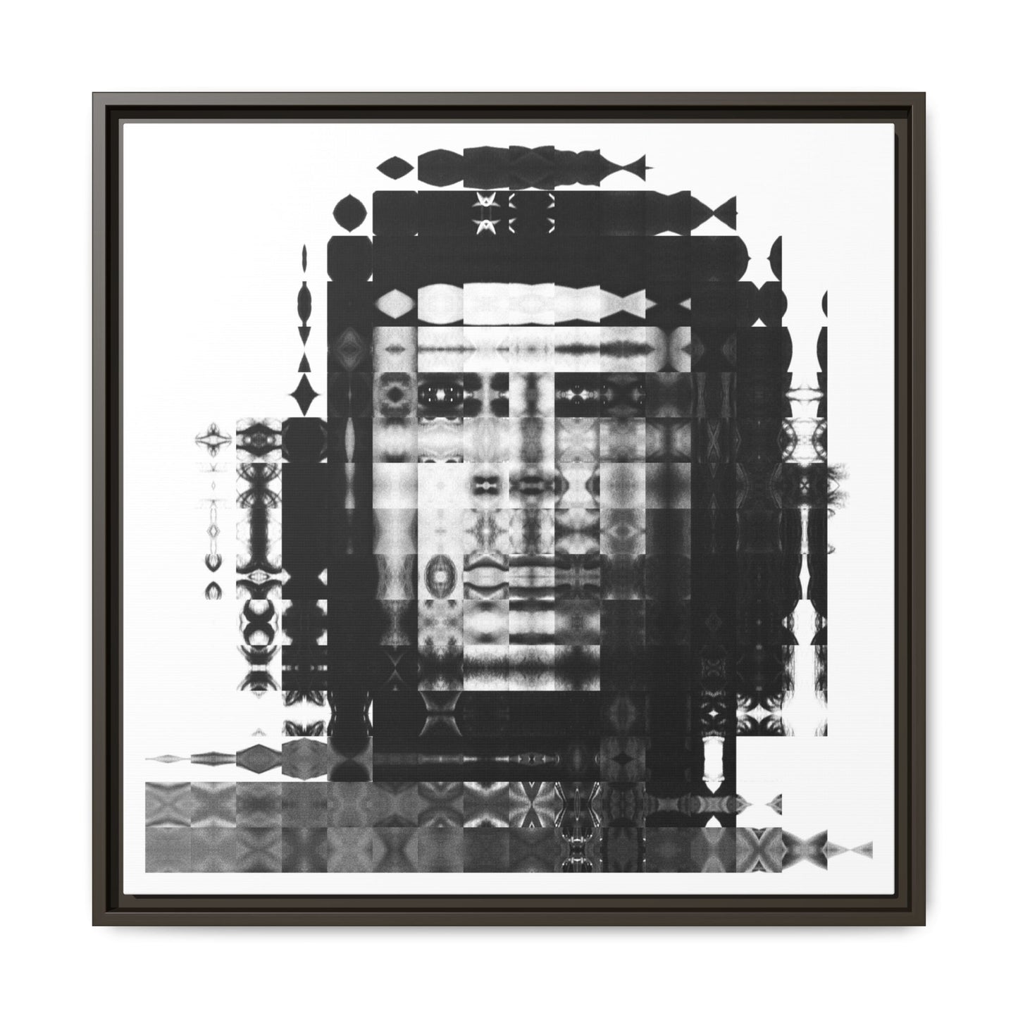 Iconic Revolutionary Che Guevera Abstract Portrait Collage Art — Matte Canvas, Framed (Multi-color options)
