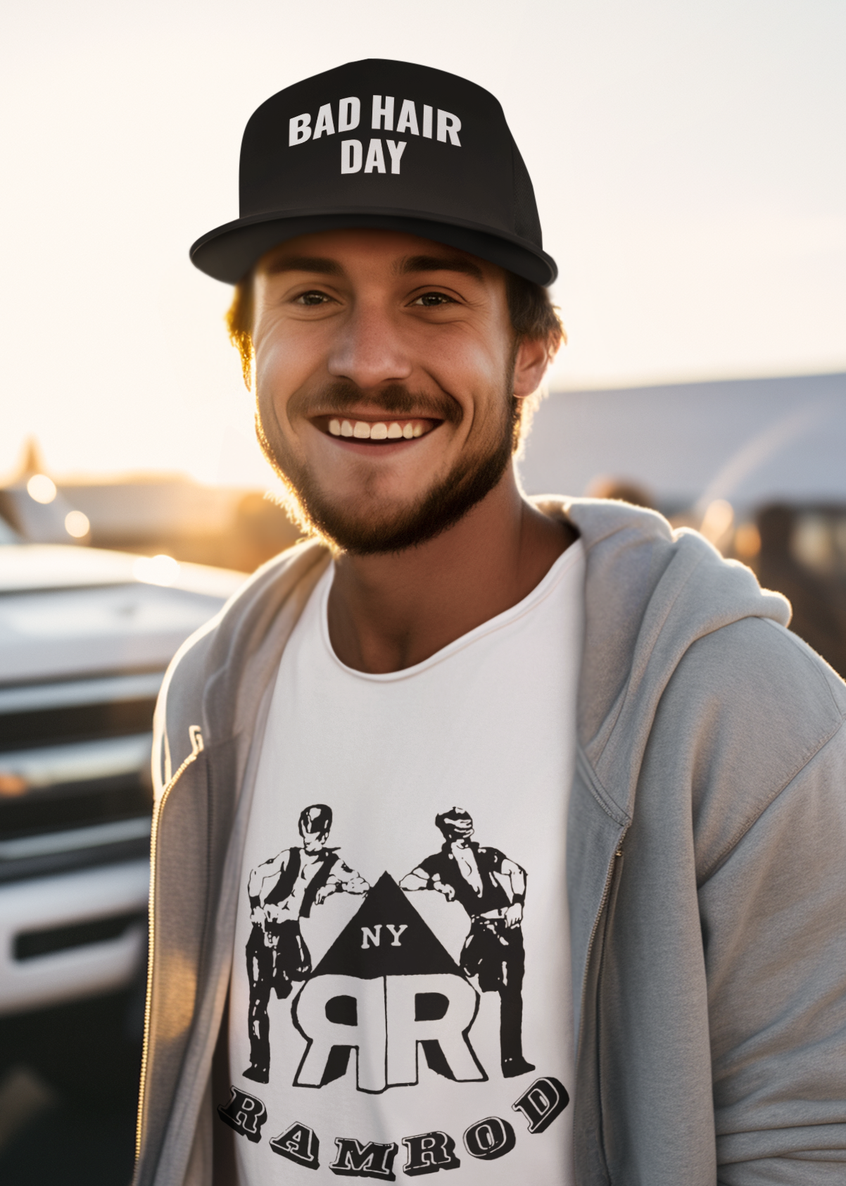 BAD HAIR DAY Snapback Embroidered Trucker Cap