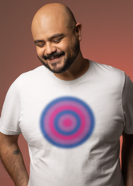 Bisexual Pride Gradient Orb T-Shirt — Bi Pride Flag Short Sleeve Tee