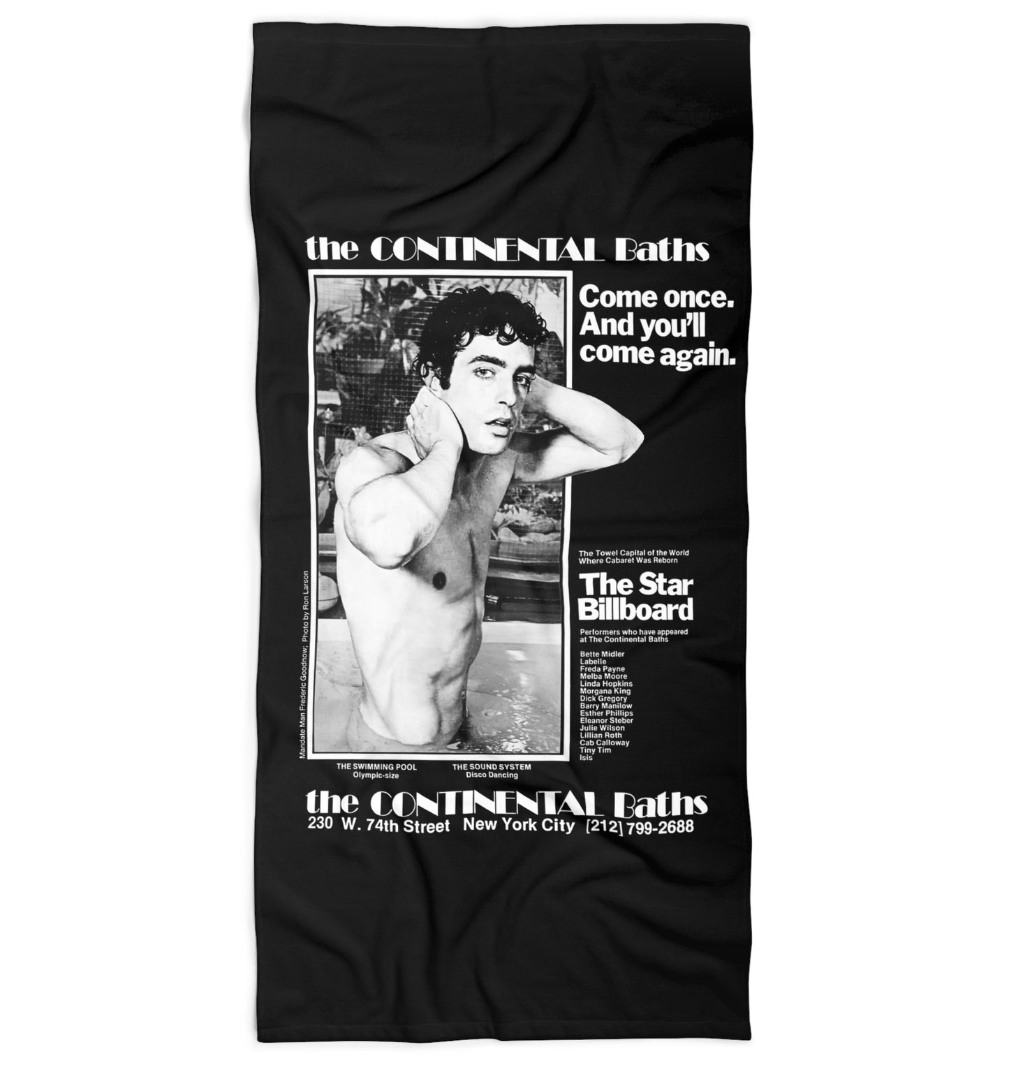 Continental Baths Beach Towel