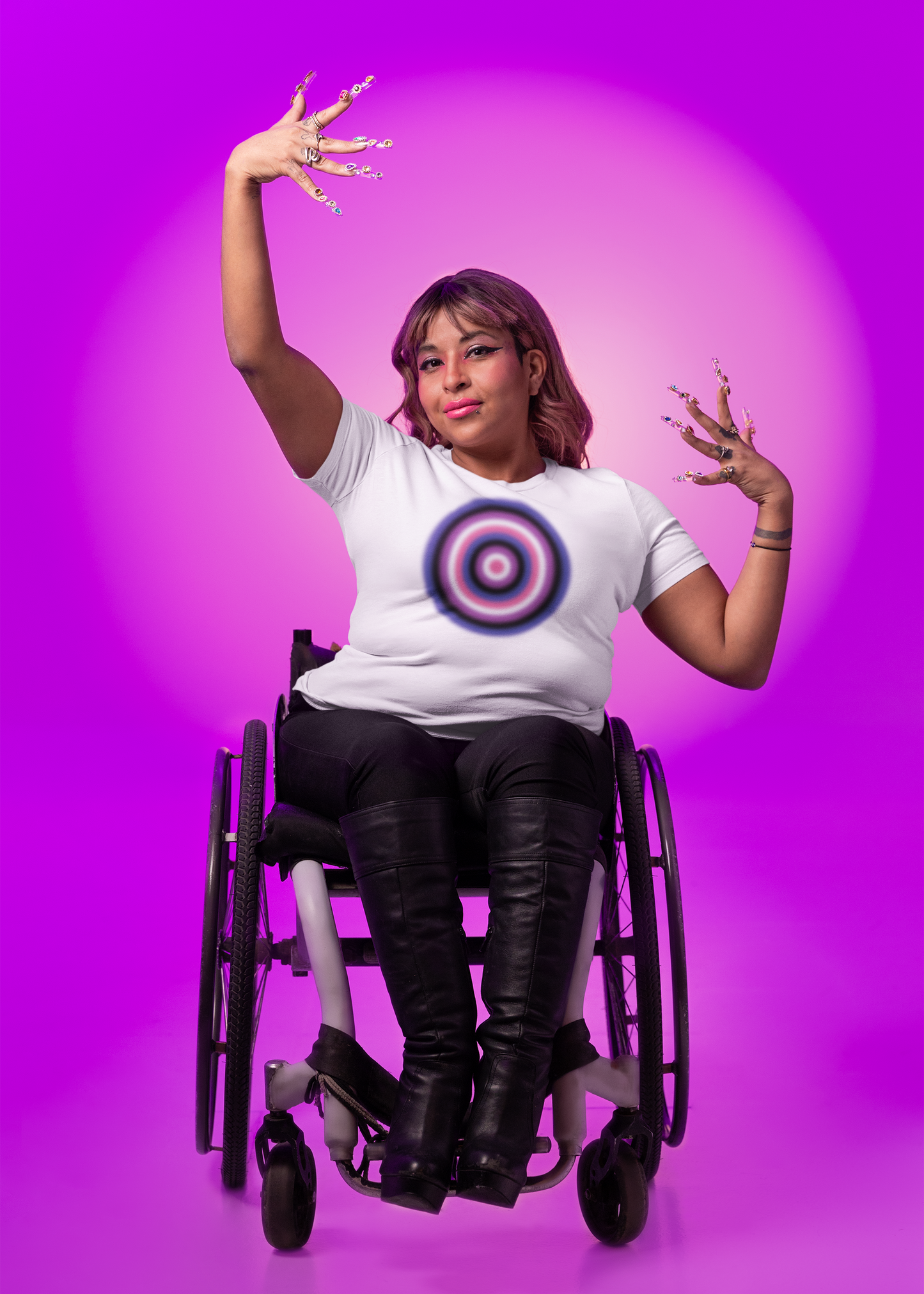 Genderfluid Pride Gradient Orb T-Shirt — Genderfluid Flag Tee