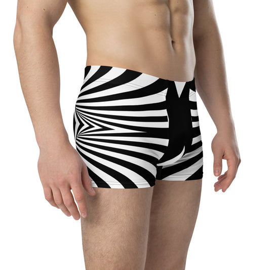 Swimsuit - Trippy Stripes BW deco