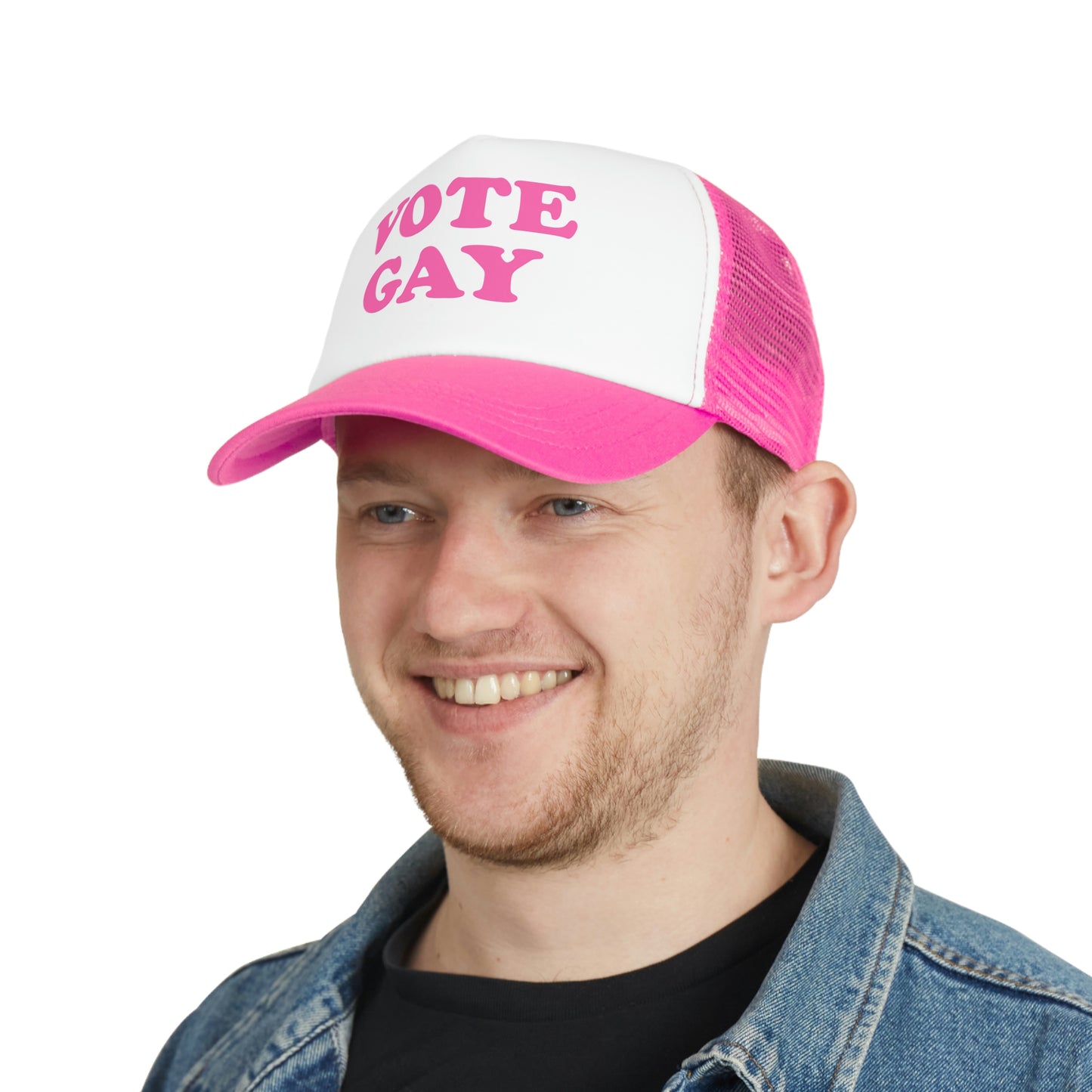 VOTE GAY Cap - pink deco