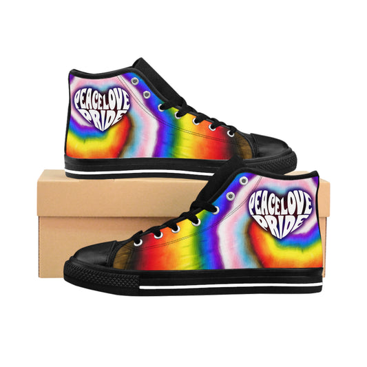 PEACE LOVE PRIDE Classic Sneaker - progress pride tie-dye deco (manufacturer sizes: male)