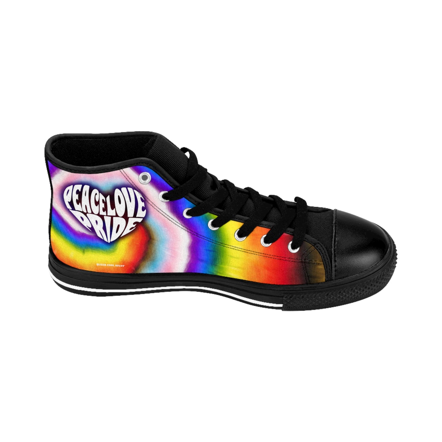 PEACE LOVE PRIDE Classic Sneaker - progress pride tie-dye deco (manufacturer sizes: male)