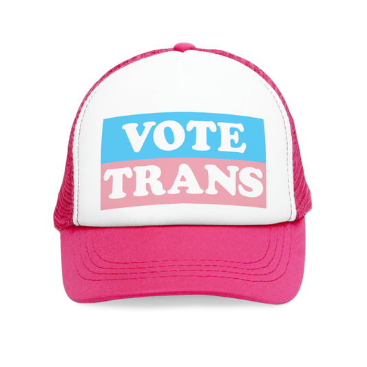 VOTE TRANS Cap - bold stripe deco