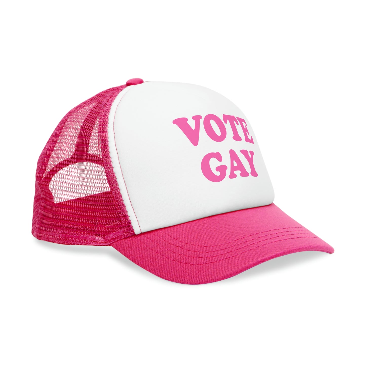 VOTE GAY Cap - pink deco