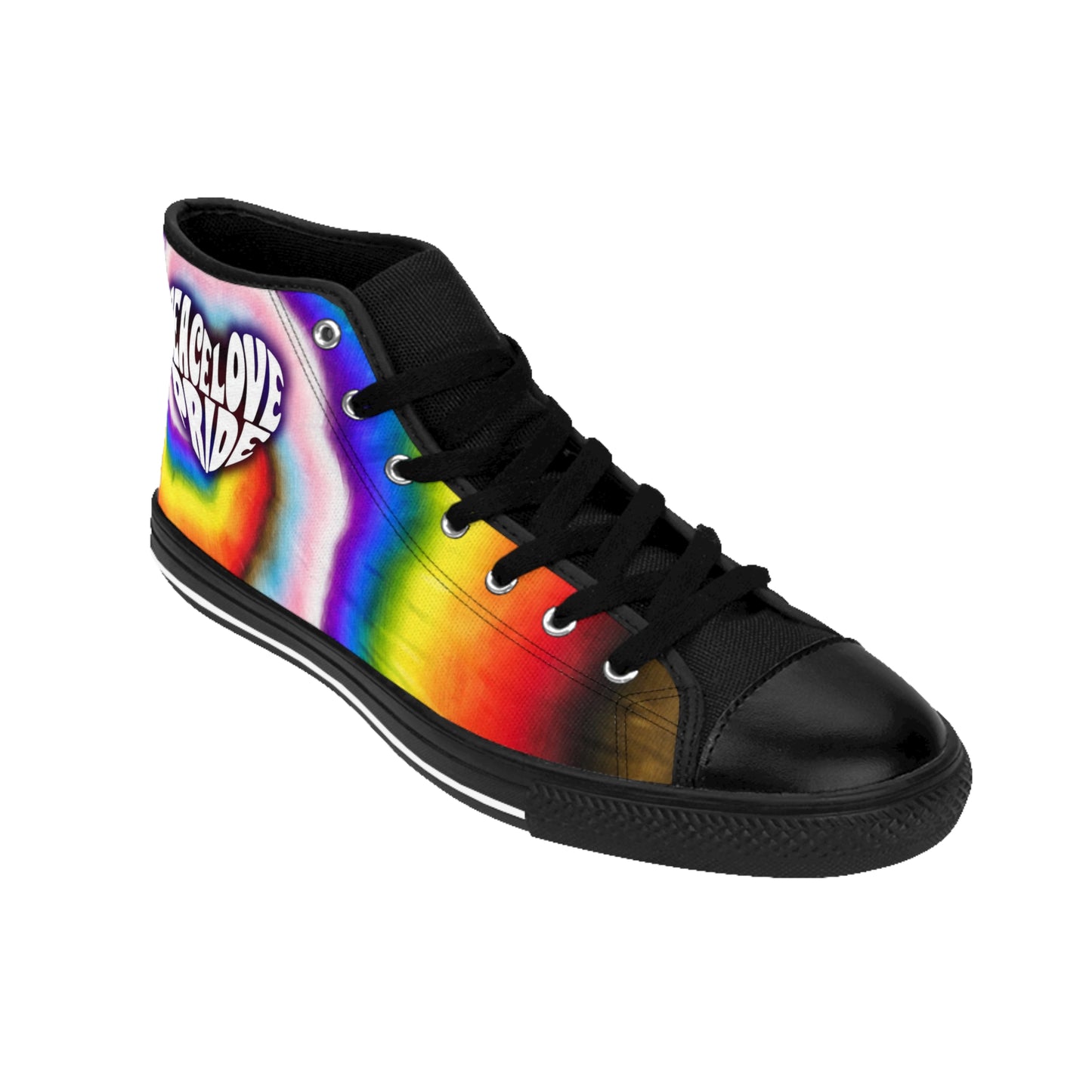 PEACE LOVE PRIDE Classic Sneaker - progress pride tie-dye deco (manufacturer sizes: male)