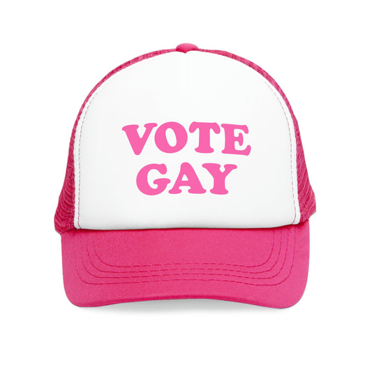 VOTE GAY Cap - pink deco