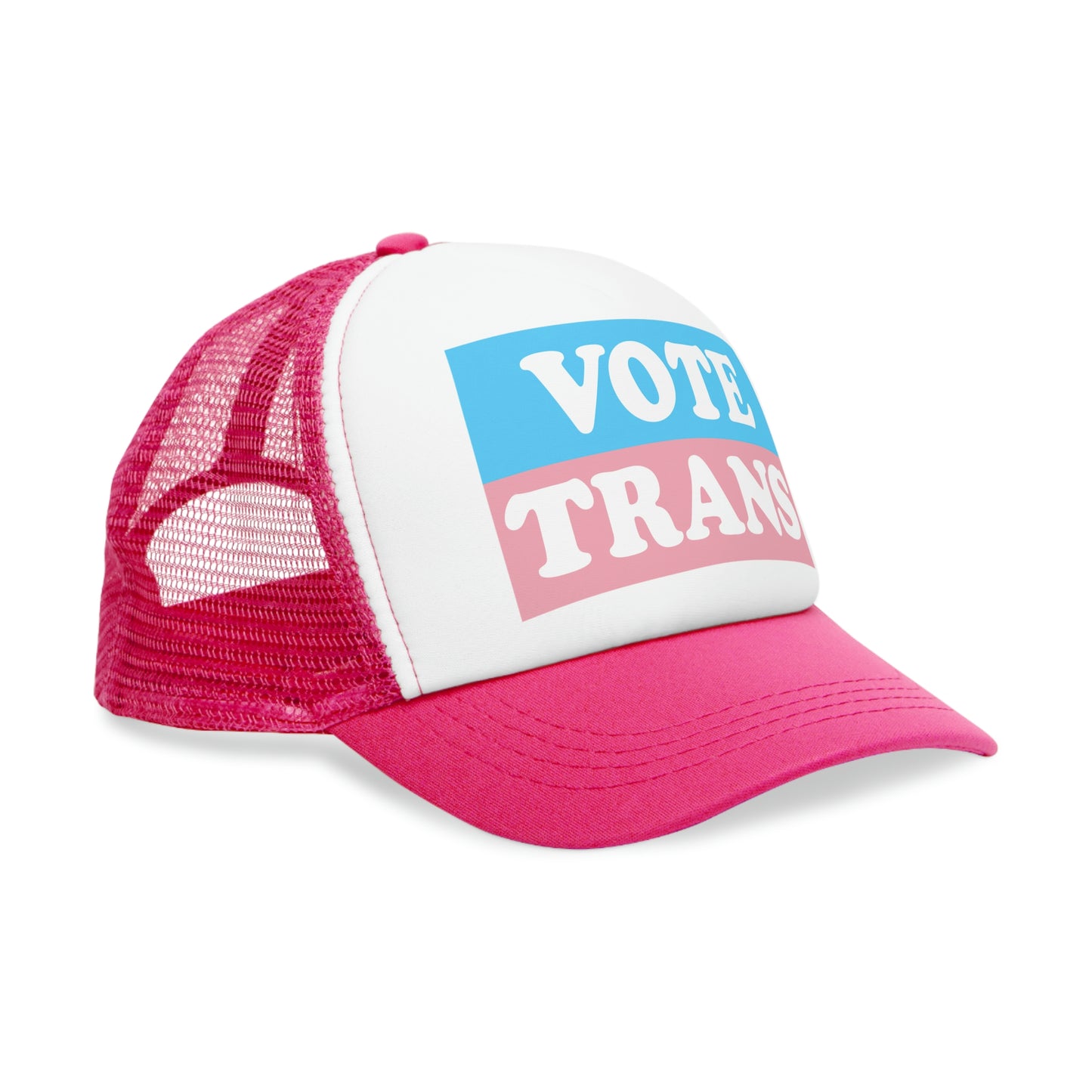 VOTE TRANS Cap - bold stripe deco