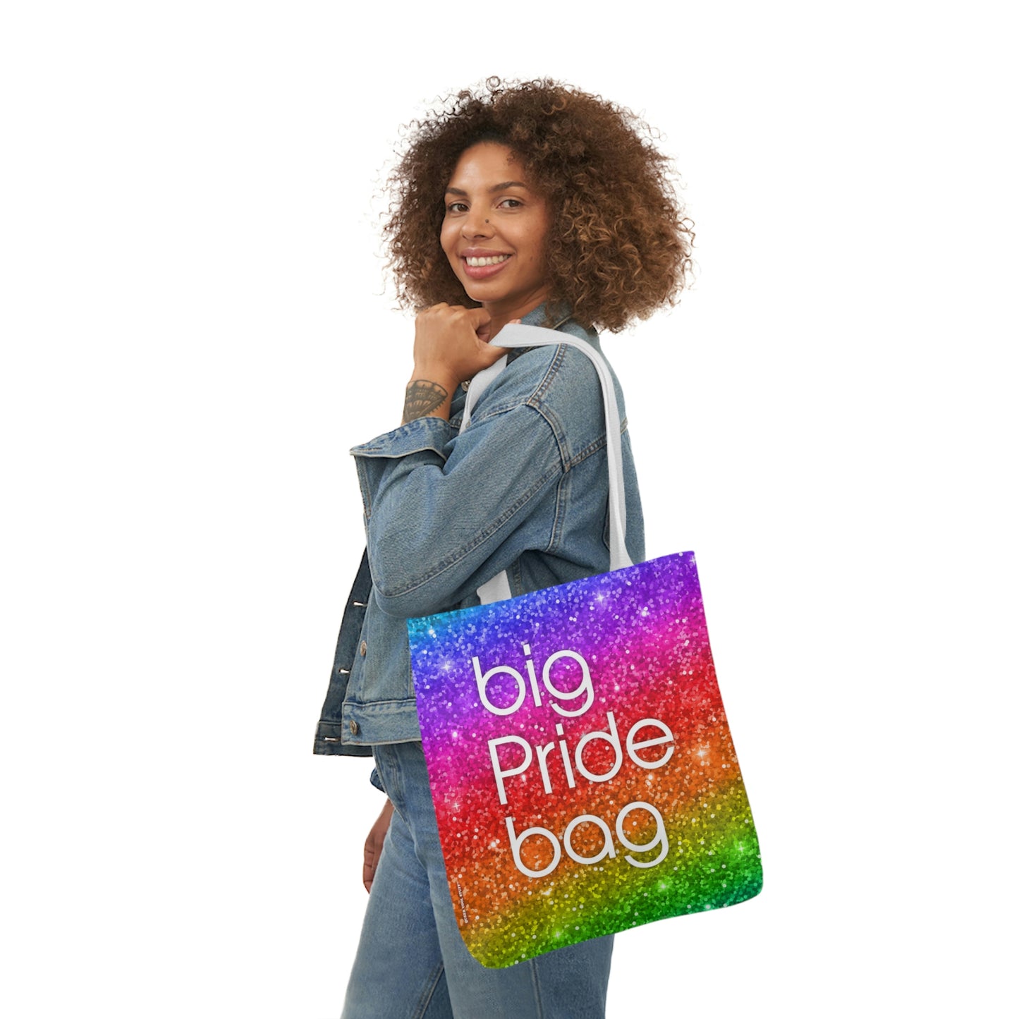 Big Pride Bag - rainbow sparkle glam